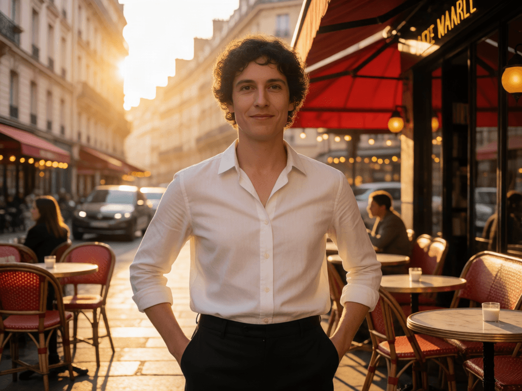 Nano Banana 2 Paris café portrait edit